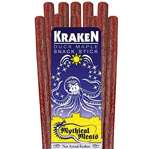 Mythical Meats Original Flavor Kraken 12Pack Snack Sticks Duck Maple