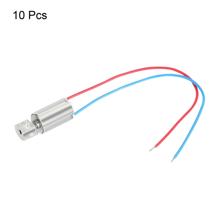 Uxcell DC3V/12000RPM Vibration Motor Eccentric Rotating Mass Electric Micro Vibrating  Motor 6mm x 10mm