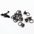 thumbnail image 3 of 10 juegos de remaches O-Head botón con tornillo trasero para manualidades de material cuero artesanal de mano con cinturón Negro, 3 of 9