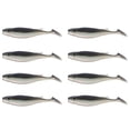 thumbnail image 1 of 8Pcs Fishing Lures Soft Baits 3D Eyes Realistic Looking Bright Color Natural Swimming Posture Artificial Lures Fake Baits, 1 of 8