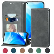 OnePlus Nord N200 5G Wallet Case, Dteck PU Leather Folio Flip Wallet Case with Card Slots / Money Pocket, Magnetic Closure, Stand Cover for OnePlus Nord N200 5G (2021), Gray