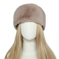 thumbnail image 5 of UTSJKR Modern Cossack Hat - Ladies Faux Fur Hats - Soft Winter Hat for Women Faux Fur Headbands for Women Khaki, 5 of 5