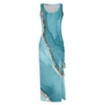 thumbnail image 4 of Viikei Plus Size Sleeveless Dress for Women Boho Floral Printed Summer Beach Mini Dresses, 4 of 5