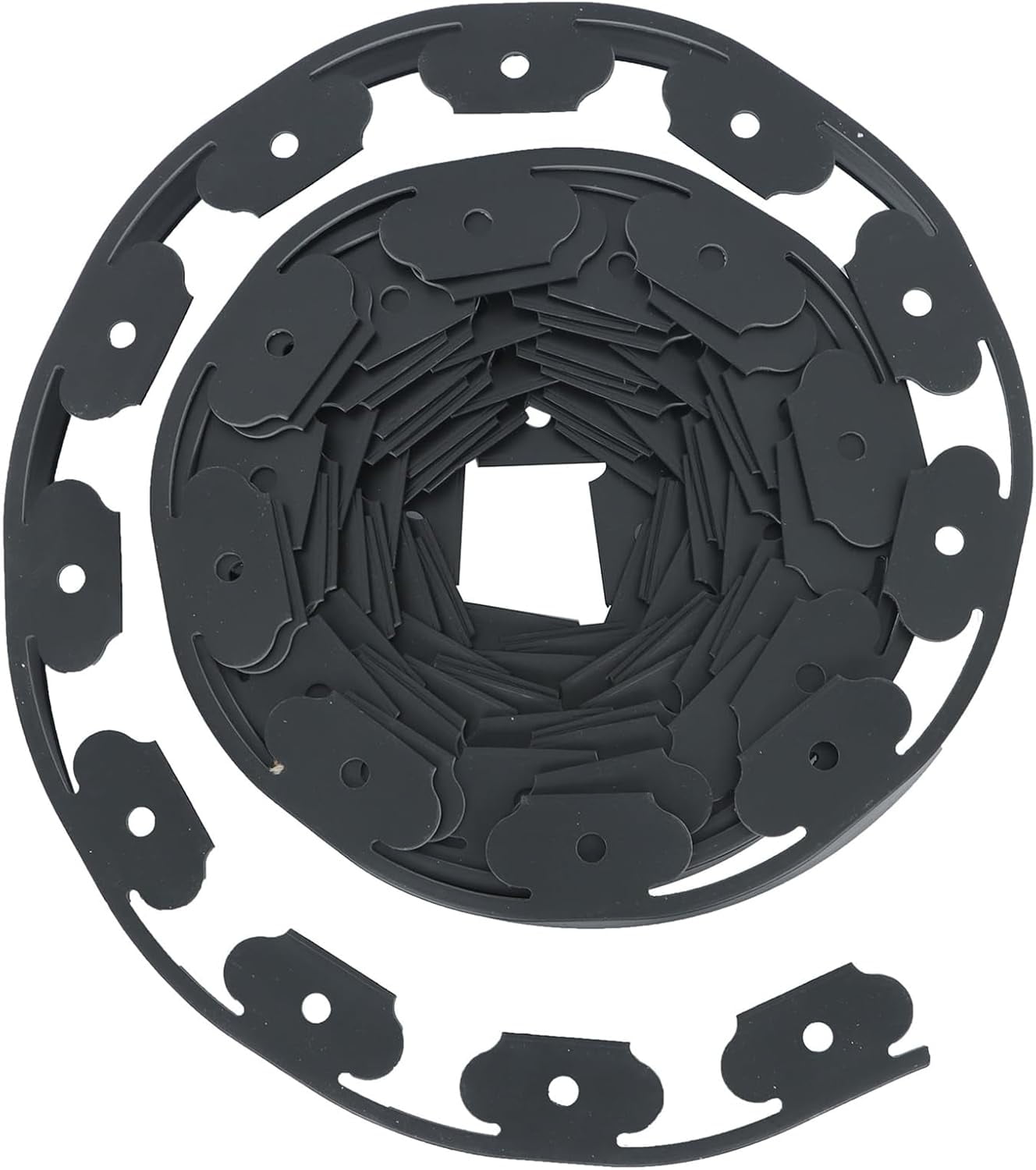 ALL-CARB 40FT No-Dig Landscape Edging, Plastic Landscape Edging Kit with 50 Spikes, Plastic Garden Border for Flower Beds, Tree Rings, Rock Beds, Sidewalks