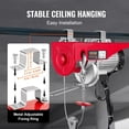 thumbnail image 6 of "1320LBS Electric Hoist, 1150W 110V Steel Wire Winch Crane w/Wireless Remote, 40ft Lift Height, Pure Copper Motor for Garage Warehouse Factory - Heavy Duty Lifting", 6 of 11