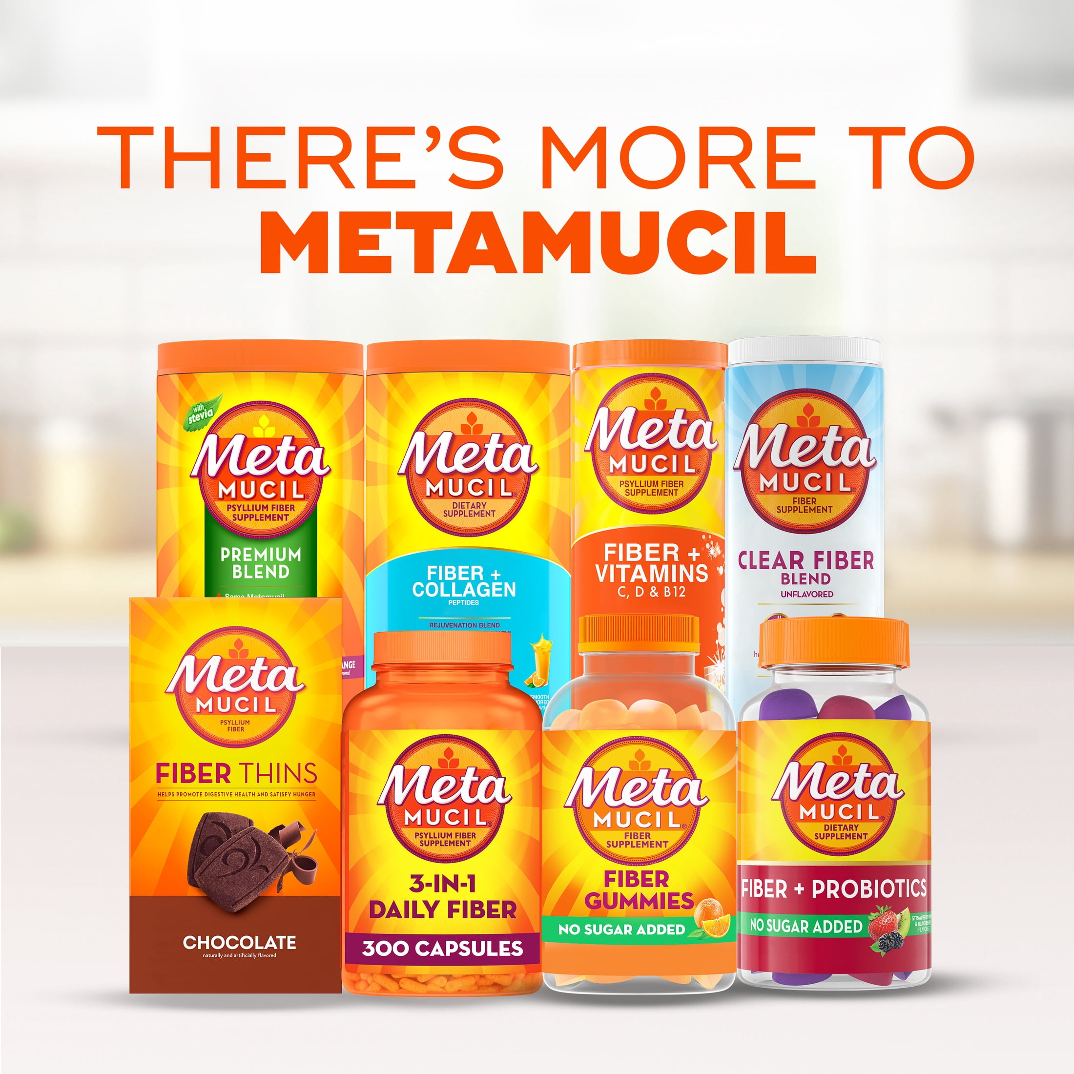 Metamucil Fiber Gummies, Sugar Free, Orange, 72 Count