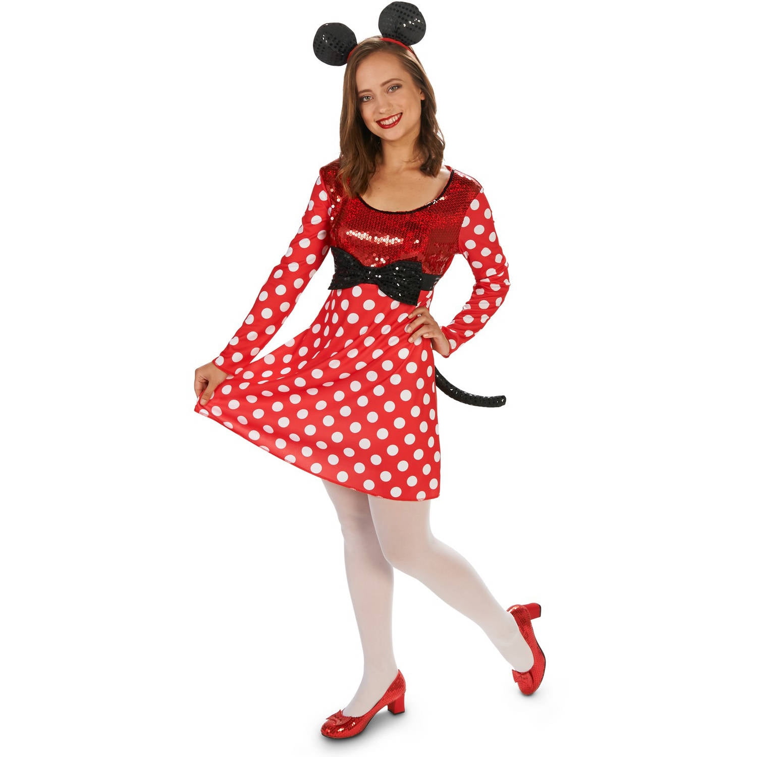 Little Red Mouse Dress Women's Adult Halloween Costume