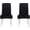 Black, variant on Chair Covers for Dining Room, Velvet Stretch Chair Cover Removable Universal Dining Chair Protector Washable for Hotel Dining Room Kitchen-Royal Blue-Set of 2