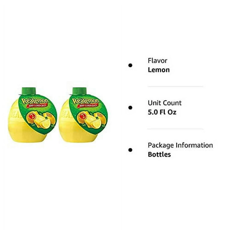 ReaLemon 100% Lemon Juice, Pack of 3, 2.5 oz - Walmart.com