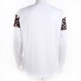 thumbnail image 4 of Men Casual Spring Autumn Sweatshirt, Leopard Printed Patchwork Pullover, 4 of 8