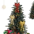 thumbnail image 4 of Clearance!Ymkly Christmas Decorations,Home Decorations,Glowing Christmas Bow Hanging Pendant Bowknot Tree Topper Light Up Bow Hanging Battery Powered String Lamp For,Christmas Ornaments, 4 of 8