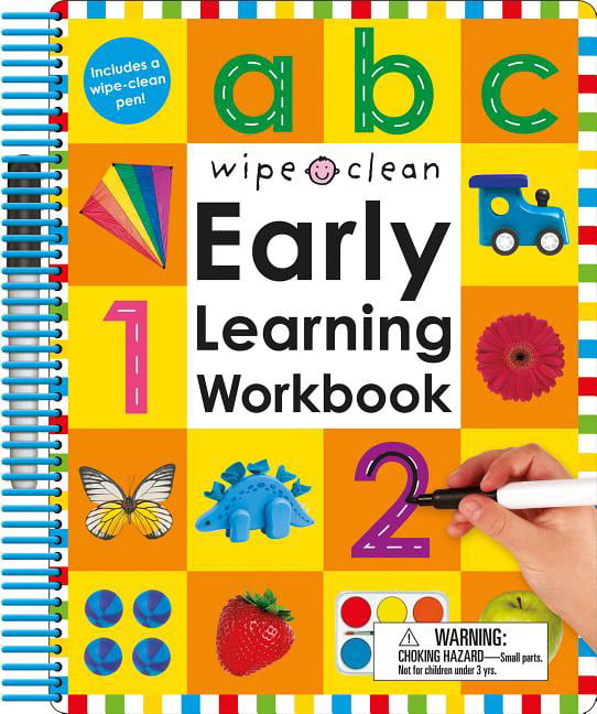 Wipe Away Educational Activity Game Book 10 Games with Wipe Clean Pen 