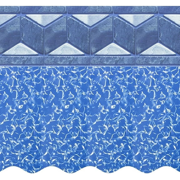 SmartLine 15' Round Tuscan Unibead Above Ground Swimming Pool Liner, 52" Height, 25 Gauge