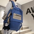 thumbnail image 5 of Large Capacity Women Backpack Nylon Waterproof Storage Backpacks Trendy Design Student School Bag Casual Travel Backpacks, 5 of 7