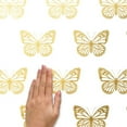 thumbnail image 3 of Gold Butterfly Peel And Stick Wall Decals, 3 of 4