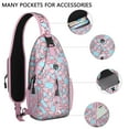 thumbnail image 2 of Crossbody Sling Backpack for Women Men Kawaii Pink Axolotl Shoulder Sling Crossbody Casual Chest Bag for Travel Sports Running Hiking, 2 of 3