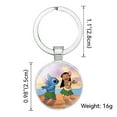thumbnail image 6 of FUNIER Hooded Sweatshirt Stitch Print Polyester 100-8XL Full Size Unisex Casual Christmas Sweater with Keychain for Adult & Children, Beige, 6 of 6