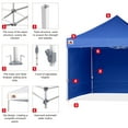 thumbnail image 6 of ABCCANOPY 10 ft x 10 ft Metal Pop-Up Commercial Canopy Tent with walls, Blue, 6 of 8
