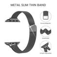 thumbnail image 2 of Slim Band for Apple Watch Bands 40mm 41mm 38mm 45mm 44mm 42mm for Women, Slim Stainless Steel Wristband with Magnetic Clasp Replacement Band for Apple Watch Series 7 45 mm Series 6 SE 5 4 3 2, 2 of 7