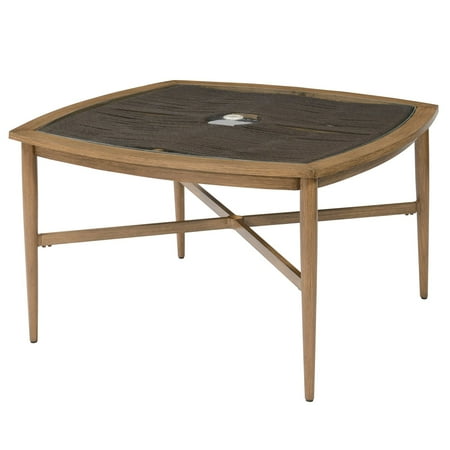 Emerald Home Zenith Aluminum Glass Top Square Patio Dining Table Emerald Home Zenith Aluminum Glass Top Square Patio Dining Table With Umbrella Hole