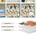 thumbnail image 4 of Yayeee Foldable Storage Basket for Shelves with Handles Set of 2 Waterproof Cloth Bins, Retro Colorful Flowers, 4 of 7