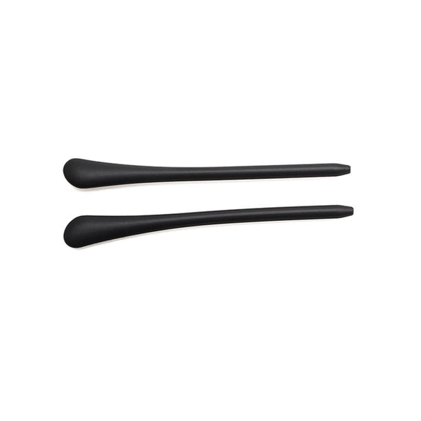 Qarigey 2 pares de soportes para piernas, cubiertas de pie universales antideslizantes de repuesto, cómodos accesorios de silicona para anteojos, Cadenas y cordones para anteojos Negro Qarigey AP012437-01