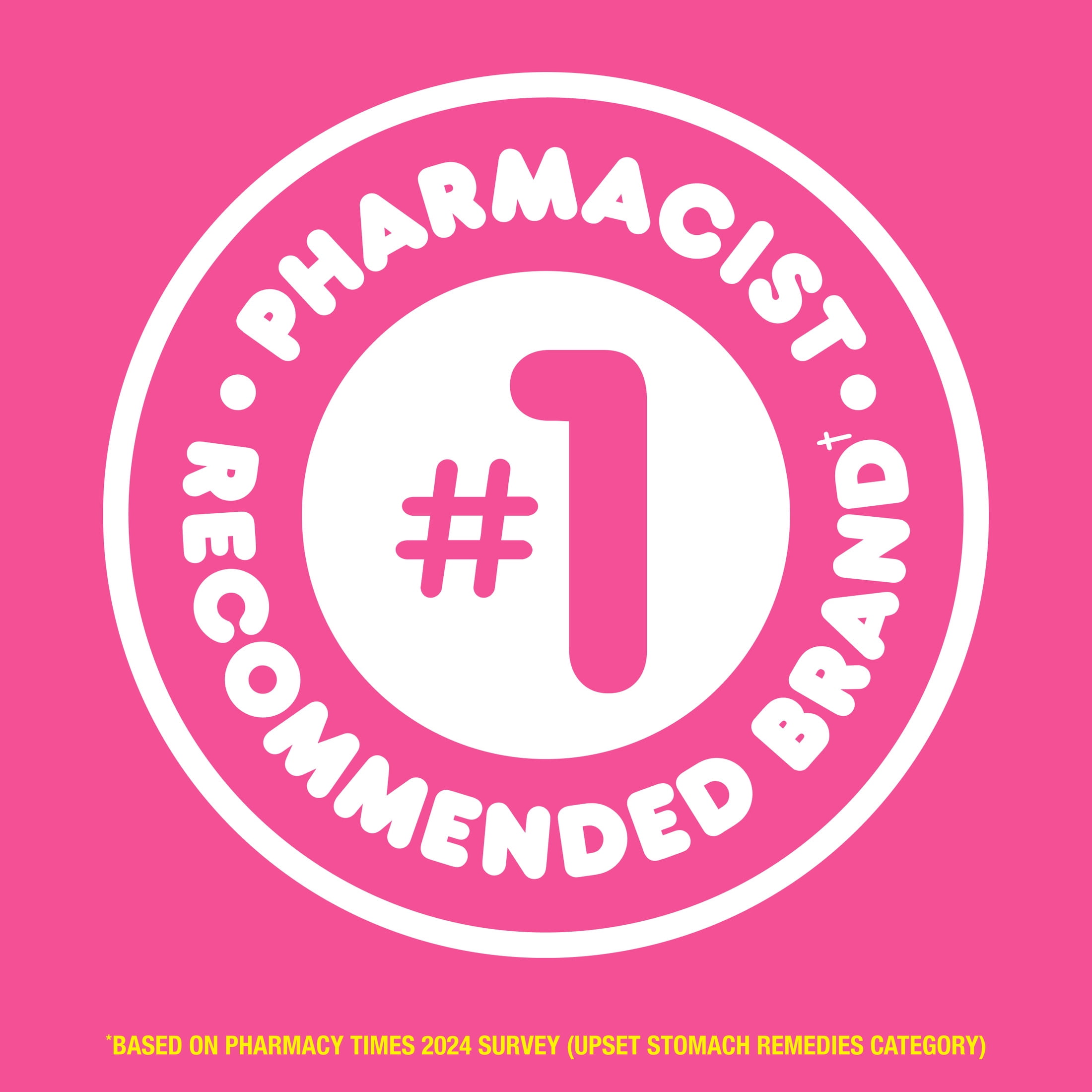 Pepto Bismol Mint Chews, Fast 5-Symptom Stomach Relief, 24 Chewable Tablets