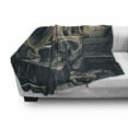 thumbnail image 2 of Antique Soft Flannel Fleece Throw Blanket, Antique Store Inventory Old Gramophone Sewing Machine Other Early 20 Century Stuff, Cozy Plush for Indoor and Outdoor Use, 60" x 80", Sepia, by Ambesonne, 2 of 5