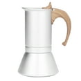 thumbnail image 3 of Moka Pot, Silver Moka Stove Coffee Maker European Style  For Home 300ml, 3 of 8