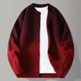 thumbnail image 2 of Bpmpbo Men's Gradient Color Knit Cardigan Couples Matching Button Up Oversized Sweater Outerwear, 2 of 4