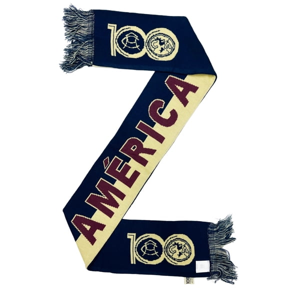 Icon Sports Club America 100 Year Anniversary Scarf, Acrylic, Navy/Maroon