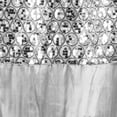 thumbnail image 4 of Zahari Home Glamorous Silver Floral Art Rod Pocket Curtain Sets, 36 x 54 in (2 Panels), 4 of 5