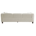thumbnail image 7 of Christopher Knight Home 87" Modern Upholstered Sofa, Oversized 3-Seater Couch with Pillows, Wood Legs, Beige, 7 of 7