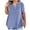 e-Light Blue, variant on ClodeEU Womens Plus Size Summer V Neck Short Sleeve T Shirt,Casual Curved Hem Loose Henley Blouse b-Pink,Womens Plus XXL