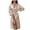 Khaki, variant on Chbgutlmr Women's Satin Robe Long Sleeve Short Robes Wedding Party Bathrobe Ladies Midi Nightgown