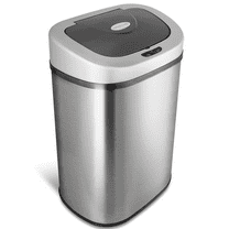 Nine Stars Touchless Automatic Kitchen Trash Can, 21.1 Gallon Motion Sensor, Stainless Steel Garbage Bin with Soft-Close Lid
