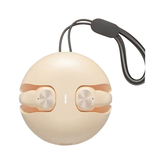 openpig Clip-On Earbuds, Open-Ear Wireless Bluetooth, Open Earbuds, Wireless Bluetooth Clip-on Cuff Design, Open-Ear Audio, for Sports Running, Workout (Beige)