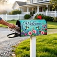 thumbnail image 4 of Mailbox Covers Magnetic Standard Size Spring Summer Welcome Colorful Floral Hummingbird Mailbox Cover for Home Garden Outdoor Yard Decor 21x18 Inch, 4 of 6