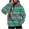 thumbnail image 2 of Puntoco Adies Invierno Manga Larga Impreso Suéter Sombrero Casual Top Suéter Con Capucha Puntoco Puntoco-2767, 2 of 8