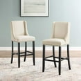 thumbnail image 7 of Baron Bar Stool Upholstered Fabric Set of 2,Beige, 7 of 7