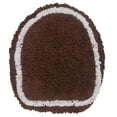 thumbnail image 5 of Home Weavers Allure Bathroom Rug Toilet Lid Seat Cover, Elastic Edges, 100% Cotton Soft Universal Fit for Standard Round Elongated Bath Room Bowl Lids, Washable, 18"x18" Toilet Lid Cover, Brown, 5 of 7