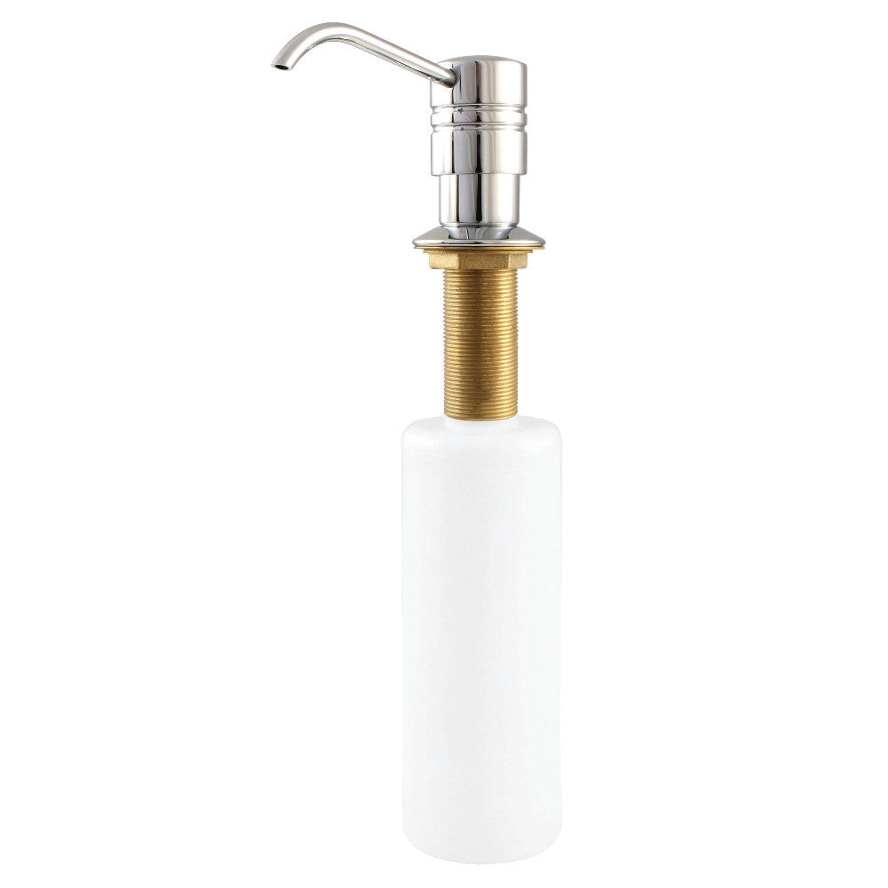 Kingston Brass SD2617 Brushed Brass Straight Nozzle Metal Soap Dispenser