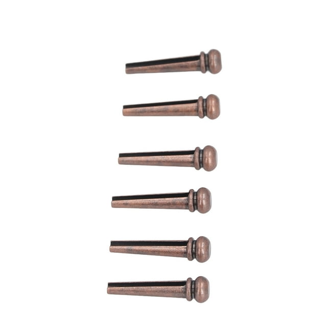 6 Pcs Broches de Pont pour Guitare, Remplacement de Broches de Pont en Cuivre Léger pour Réparation