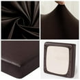 thumbnail image 2 of 3 Housses de Coussin de Siège de Canapé en Cuir PU Extensible, 2 of 5