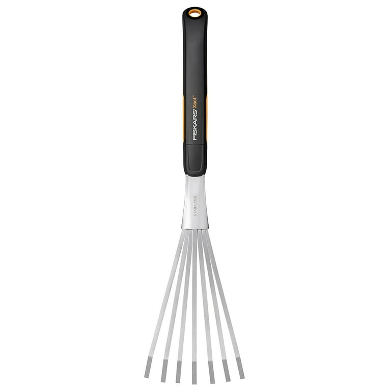 Fiskars Xact Hand Rake Garden Tool with SoftGrip Handle Walmart