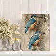 thumbnail image 2 of Kingfisher Bird Vintage Canvas Wall Art Print, Living Room Bedroom Study Hallway Decor, 2 of 8