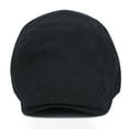 thumbnail image 4 of Prolriy Newsboy Hats for Men Flat Mens Hats Mens Womens Simple Washable Breathable Cap British Retro Forward Hat Cabbie Beret Hats for Men Black, 4 of 4