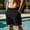 Black, variant on Mens Elastic Waist Drawstring Casual Shorts Lightweight Summer Beach Shorts Solid Color Shorts With Pockets