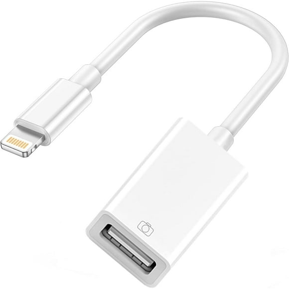 shiyou-Lightning to USB Camera Adapter, MFi Certified USB 3.0 OTG Cable for iPhone 14 13 12 11 X XS XR 8, iPad for Connecting USB Flash Drive, Card Reader, Keyboard, Mouse, Piano