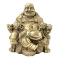 thumbnail image 2 of Colección Geomántica De Buda Sonriente Puro Maitreya De Latón, 2 of 8